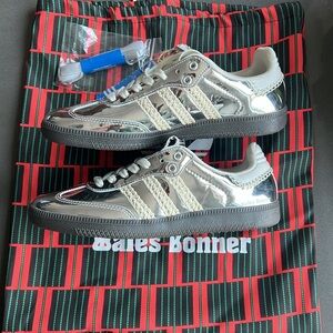 ADIDAS X WALES BONNER
SAMBA SNEAKERS - SILVER
